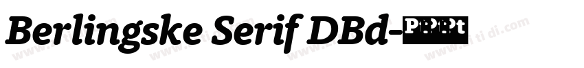 Berlingske Serif DBd字体转换 Berlingske Serif DBd字体转换